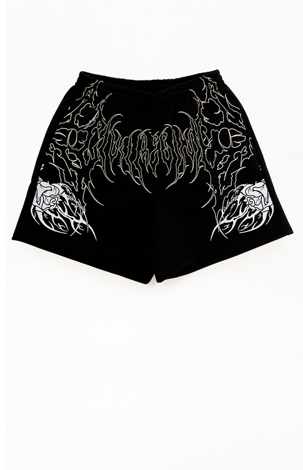 0172460120070NEW_00_001 Civil Black Thorn Of The Stem Sweat Shorts