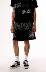 Civil Black Thorn Of The Stem Sweat Shorts