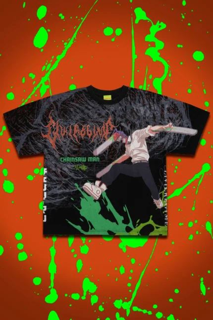 Chainsaw's Rage SBS 199X Oversized Tee in Vintage Black