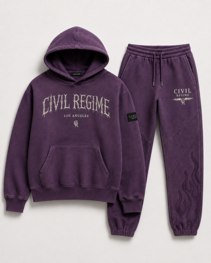 Civil Regime Purple Style Tracksuit