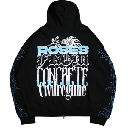 Civil Regime x Las Chicas Superpoderosas – Burbuja Zip Up Hoodie Black
