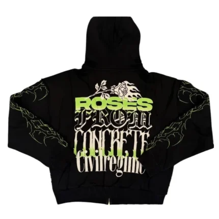 Civil Regime x Las Chicas Superpoderosas – Bellota Zip Up Hoodie Black