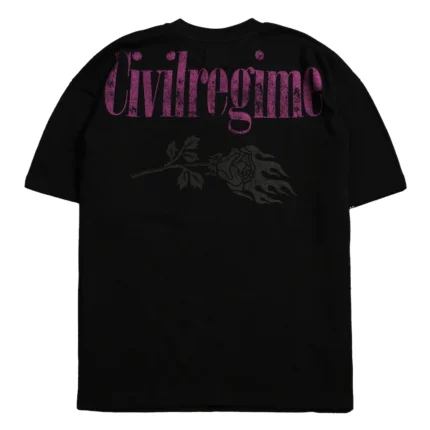 Men's Civil Regime Black Liv Morgan Xoxo Liv Boxy T-Shirt