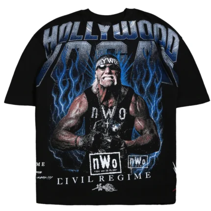 Men's Civil Regime x WWE Black Hulk Hogan Hollywood Hogan T-Shirt