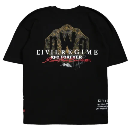 Men's Civil Regime x WWE Black Hulk Hogan Hollywood Hogan T-Shirt