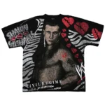 Men's Civil Regime x WWE Black Shawn Michaels HBK Kickin It T-Shirt