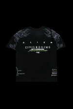 Mental Chaos American Classic Oversized Tee in Vintage Black