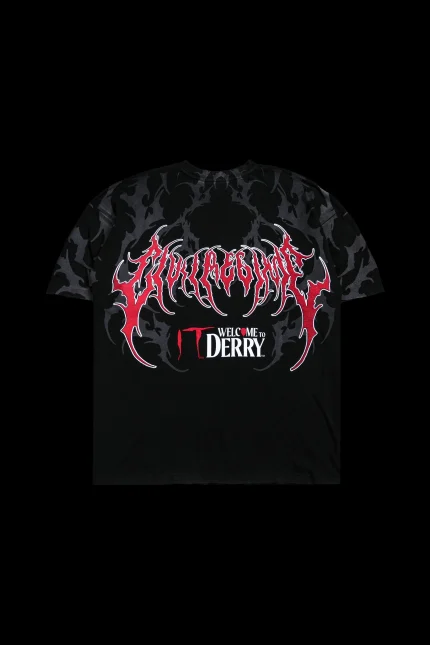 Rose Clown American Classic Oversized Tee in Vintage Black