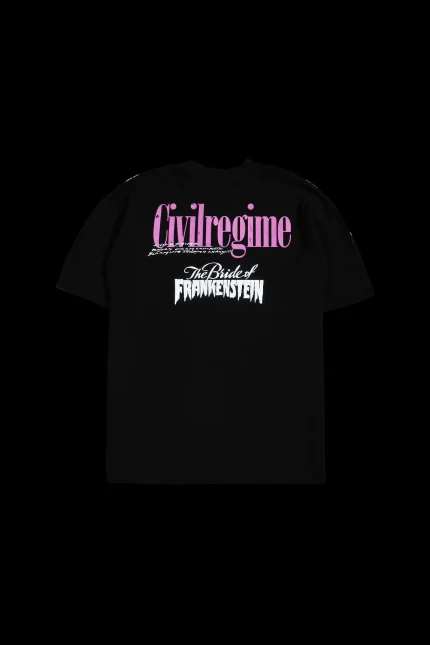 Bride Of Frankenstein American Classic Oversized Tee in Black