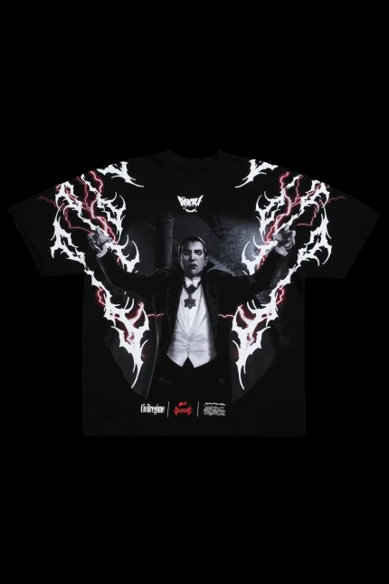 Dracula American Classic Oversized Tee in Black