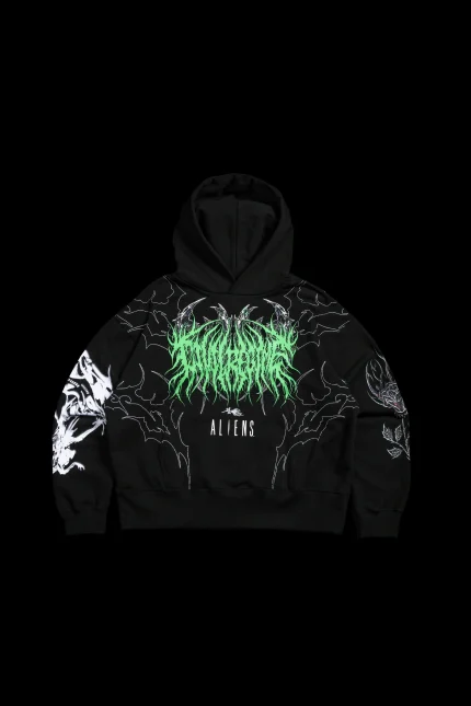 Alien Regime Forever Hoodie in Black