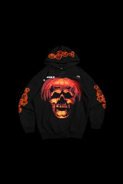 Pure Evil Indie Rose Hoodie in Black