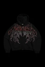 Goblin Civil Zip Up Hoodie in Black