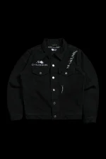 Xeno Ascension Raw Denim Jacket in Black