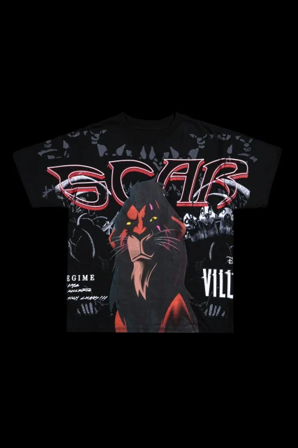Sire Scar Boxy Tee in Black