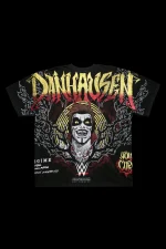 Cursed Forever American Classic Oversized Tee in Vintage Black