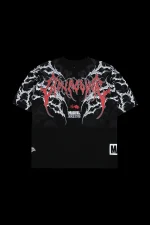 Hulk Zombie "Side By Side" 199X Oversized Tee in Black