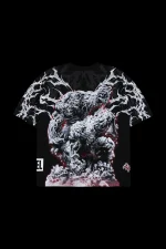 Hulk Zombie "Side By Side" 199X Oversized Tee in Black