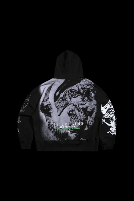 Alien Regime Forever Hoodie in Black