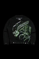 Xeno Ascension Raw Denim Jacket in Black