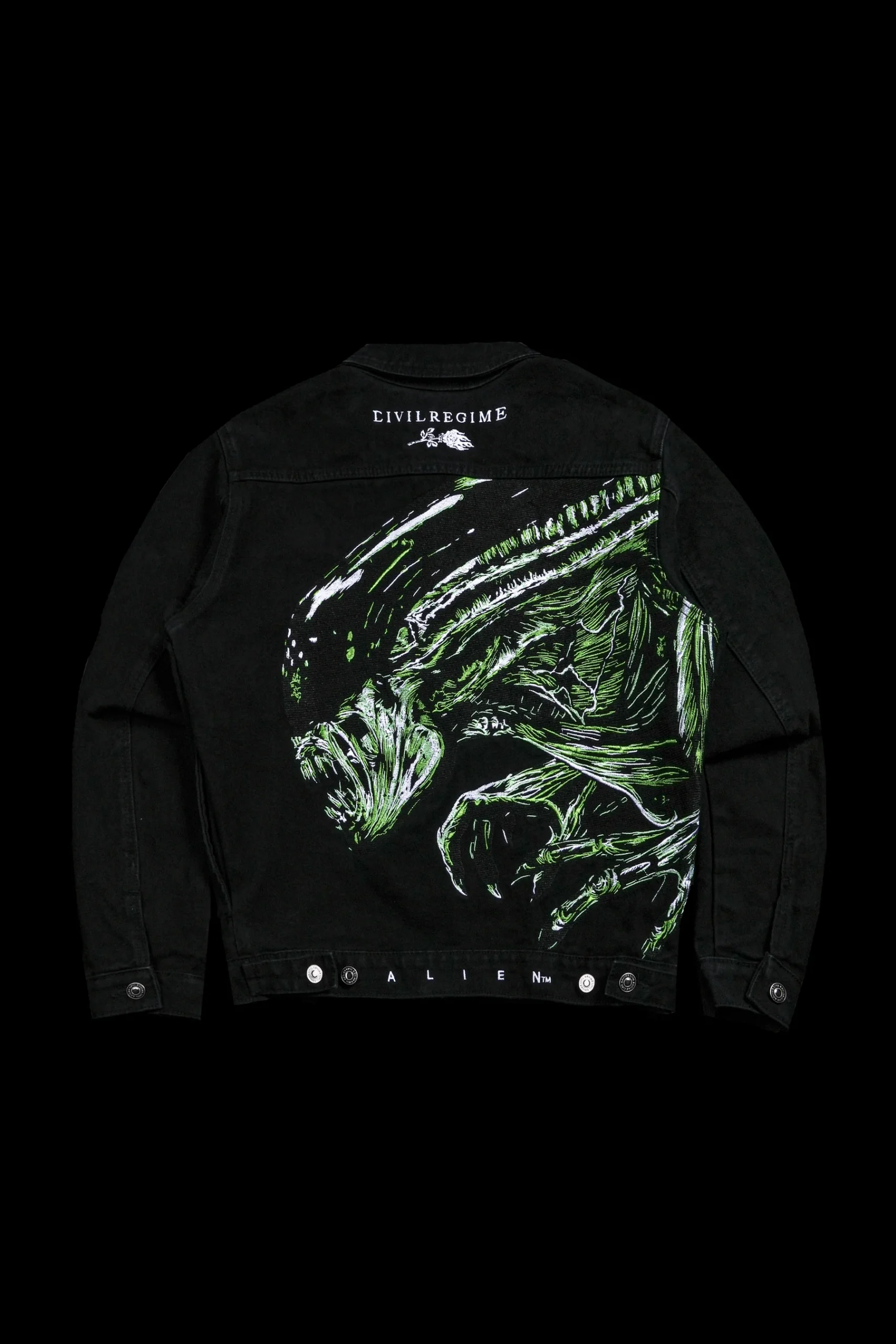 2JACKETS-AVP Xeno Ascension Raw Denim Jacket in Black