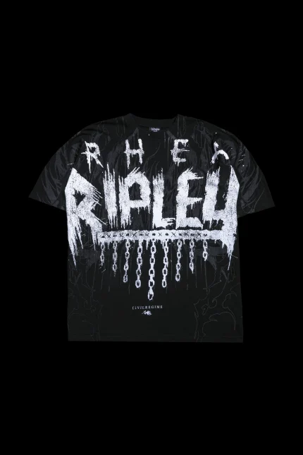 Rage Against Mami American Classic Oversized Tee in Vintage Black