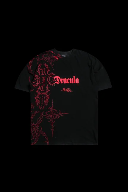 Dracula American Classic Oversized Tee in Vintage Black