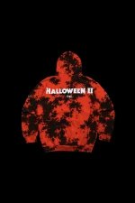 Pure Evil Indie Rose Hoodie in Orange Lava Wash