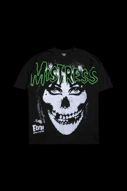 Mistress Of The Dark American Classic Oversized Tee in Black