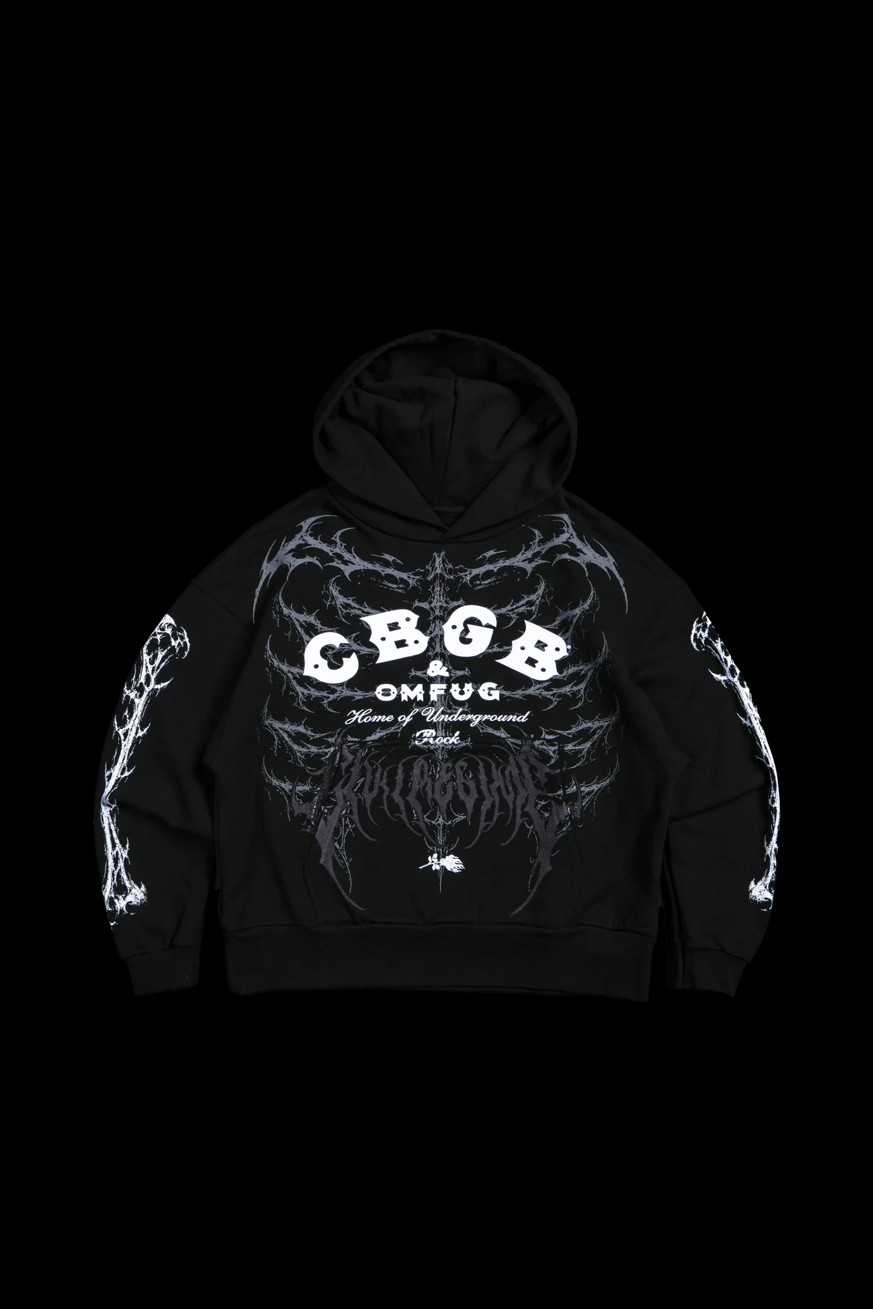 6HOODIES-CBGB Underground Regime Forever Hoodie in Black