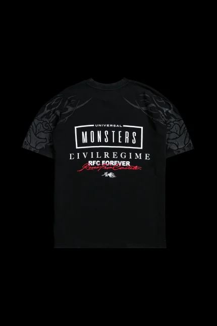 Monsters Of The Universe American Classic Oversized Tee in Vintage Black
