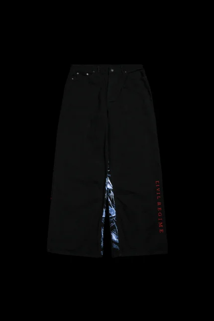 Apex Hazard Raw Denim Jeans in Black