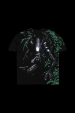 Alien Genesis American Classic Oversized Tee in Black