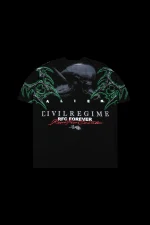 Alien Genesis American Classic Oversized Tee in Black