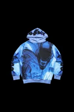 Xeno Spectrum Indie Rose Hoodie in Future Blue