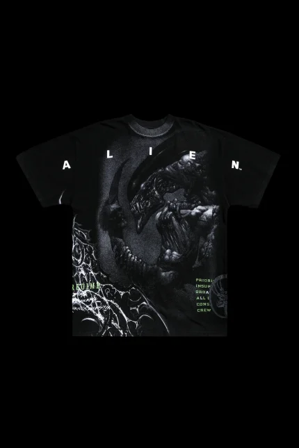 Mental Chaos American Classic Oversized Tee in Vintage Black