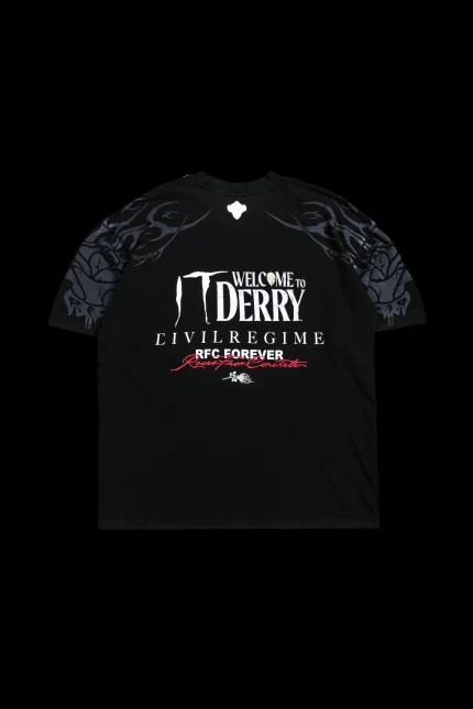 Pennywise Madness American Classic Oversized Tee in Vintage Black