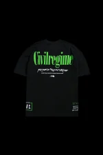I'm Alive American Classic Oversized Tee in Vintage Black