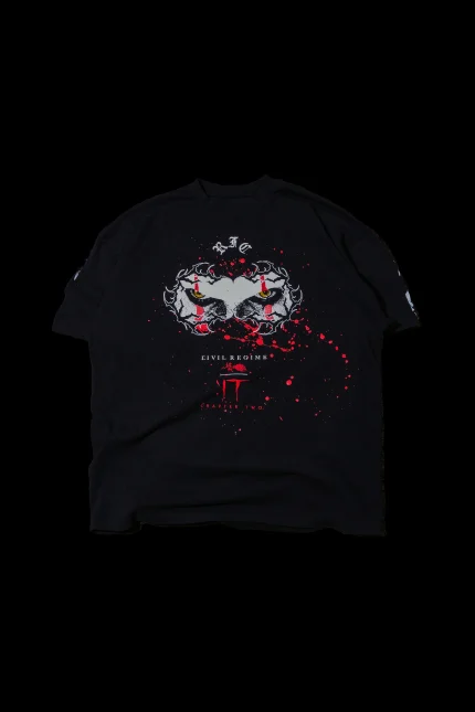 Yellow Eyes American Classic Oversized Tee in Black
